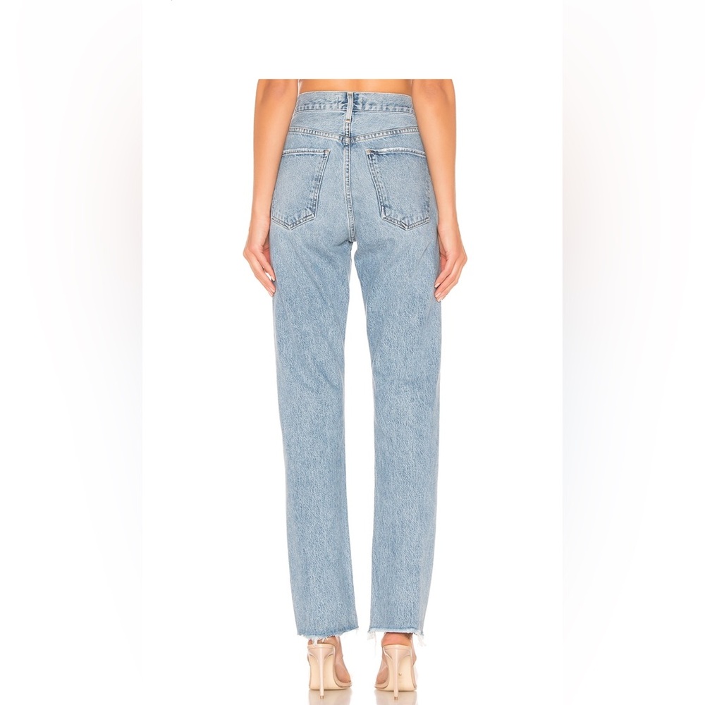 Agolde Light Blue Straight Leg Jeans